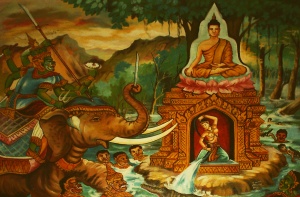 buddha and mara